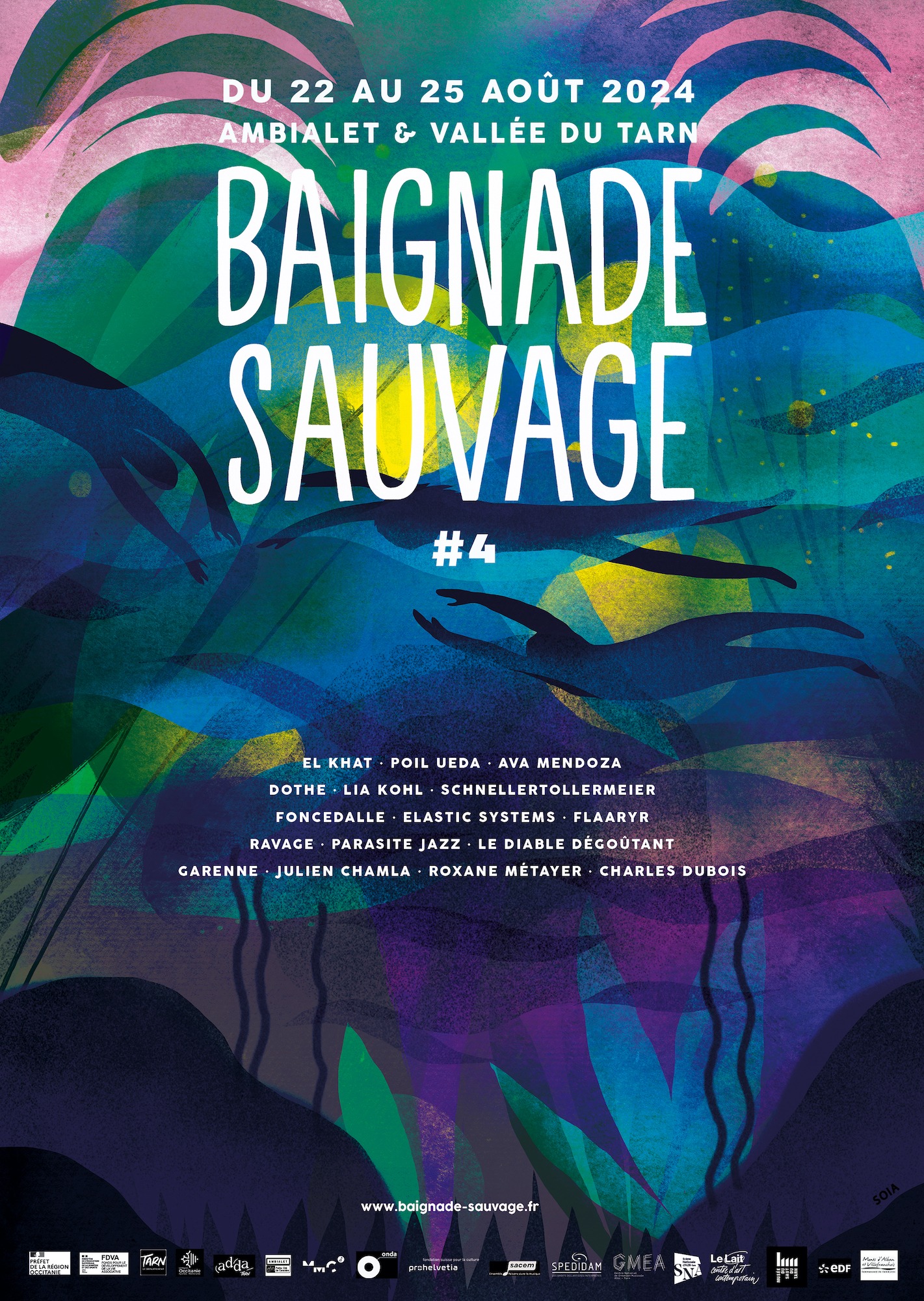 affiche Baignade Sauvage 2023