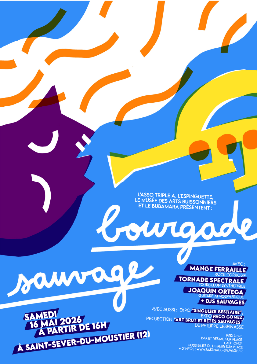 Affiche Bourgade Sauvage, Samedi 16 mai 2026,  Saint-Sever-du-Moustier